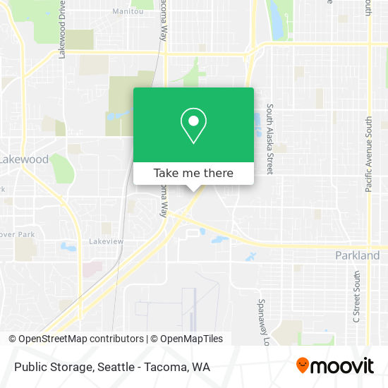 Public Storage map