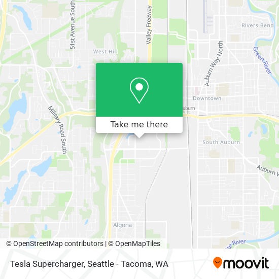 Tesla Supercharger map