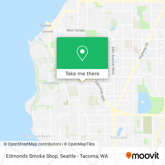 Edmonds Smoke Shop map