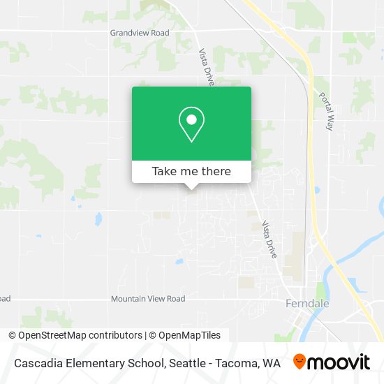 Mapa de Cascadia Elementary School