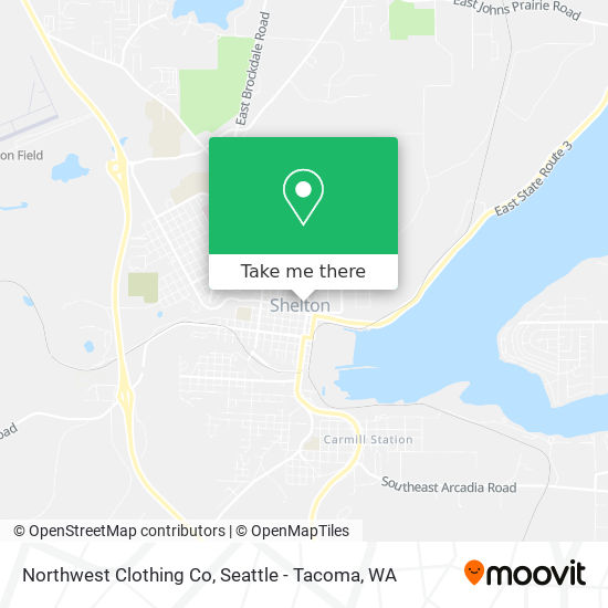 Northwest Clothing Co map