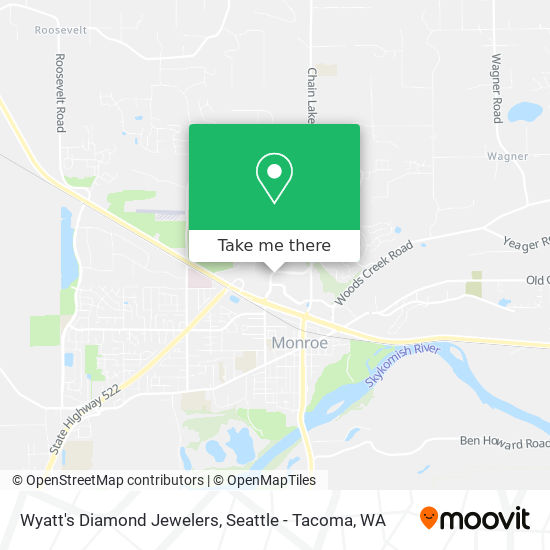 Mapa de Wyatt's Diamond Jewelers