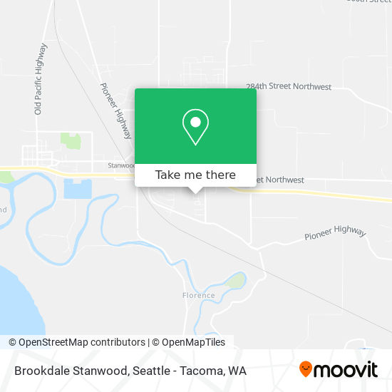 Brookdale Stanwood map