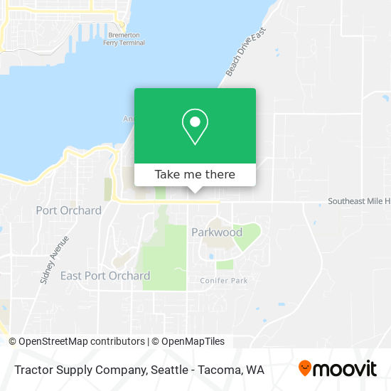 Mapa de Tractor Supply Company