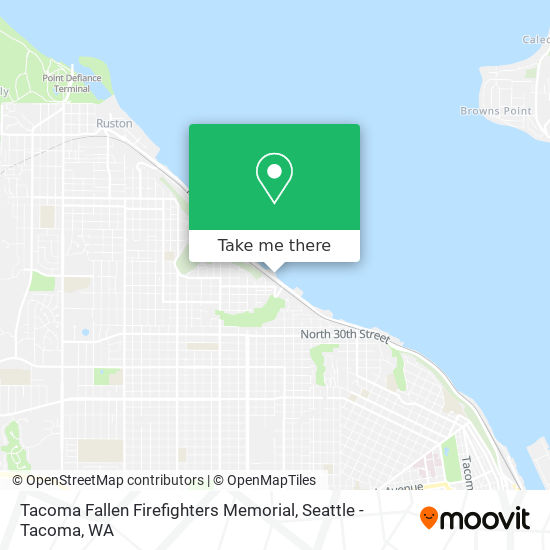 Mapa de Tacoma Fallen Firefighters Memorial