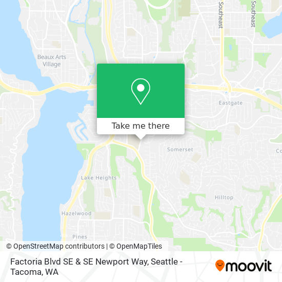 Factoria Blvd SE & SE Newport Way map