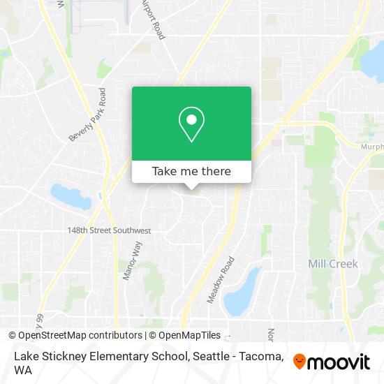 Lake Stickney Elementary School map