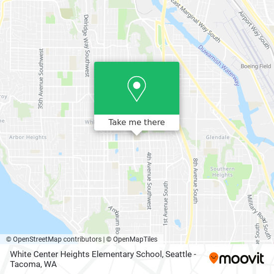 White Center Heights Elementary School map