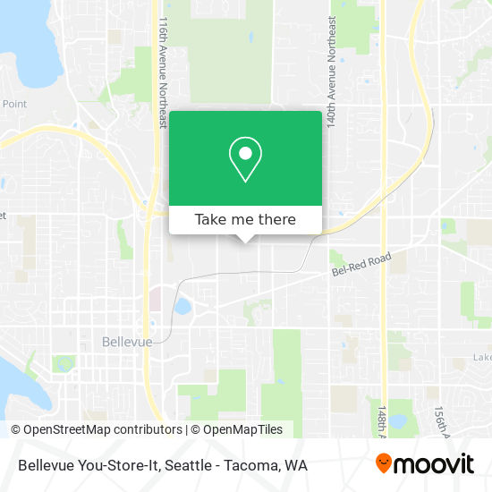 Mapa de Bellevue You-Store-It