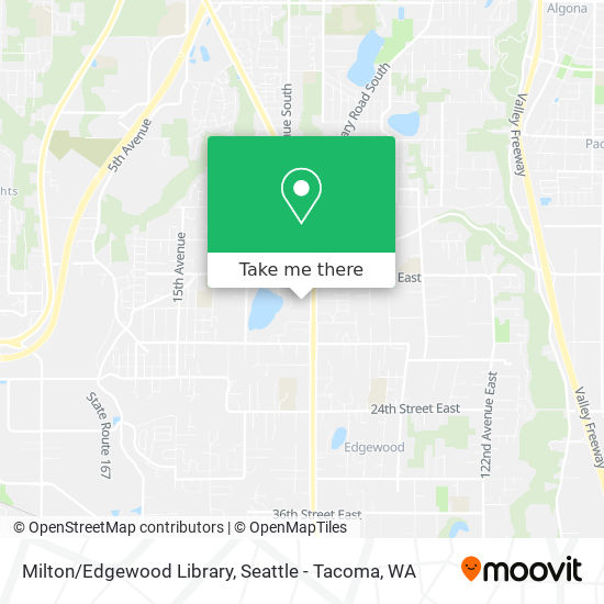 Milton/Edgewood Library map