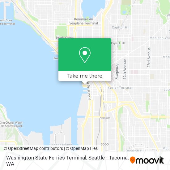 Mapa de Washington State Ferries Terminal