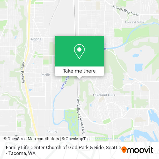 Mapa de Family Life Center Church of God Park & Ride