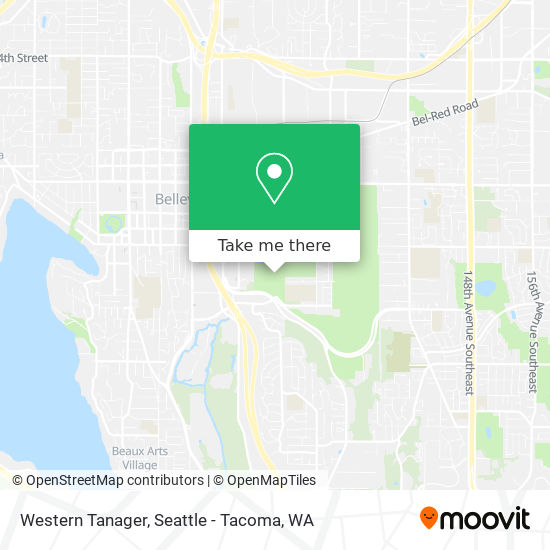 Western Tanager map