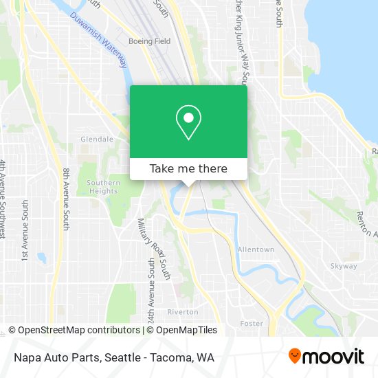 Napa Auto Parts map