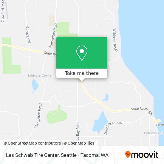 Les Schwab Tire Center map