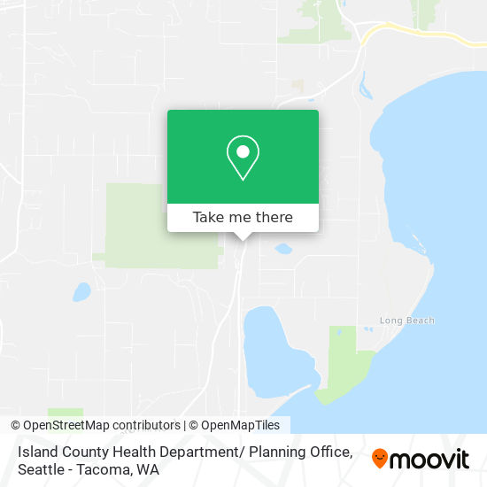 Island County Health Department/ Planning Office map