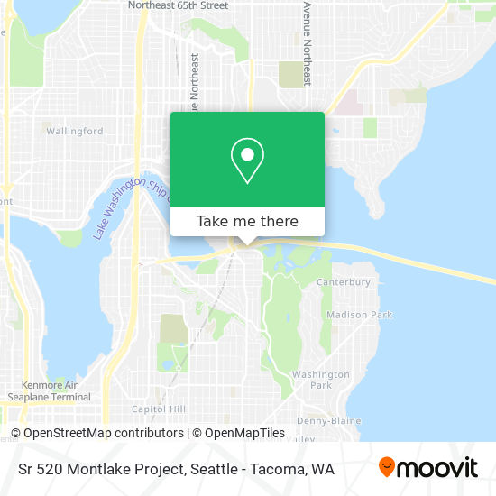 Mapa de Sr 520 Montlake Project