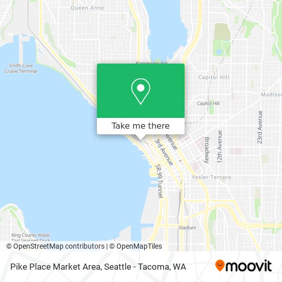 Pike Place Market Area map