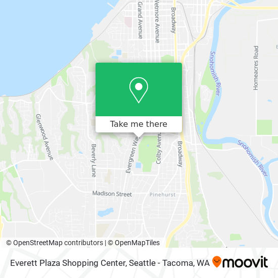 Everett Plaza Shopping Center map