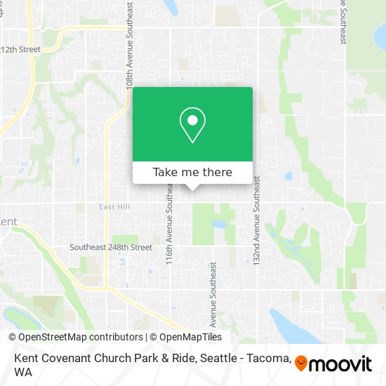 Mapa de Kent Covenant Church Park & Ride