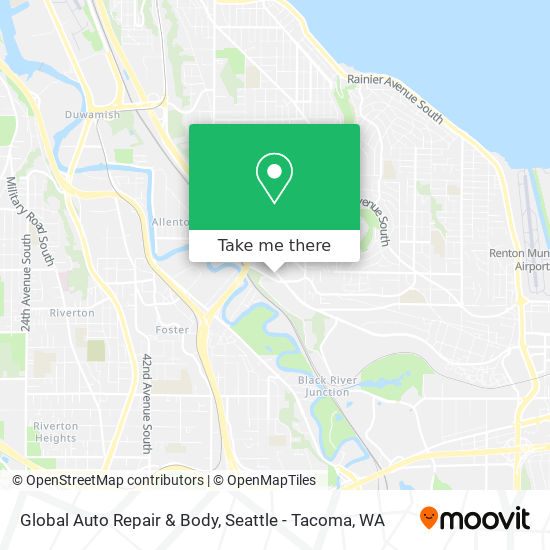 Global Auto Repair & Body map