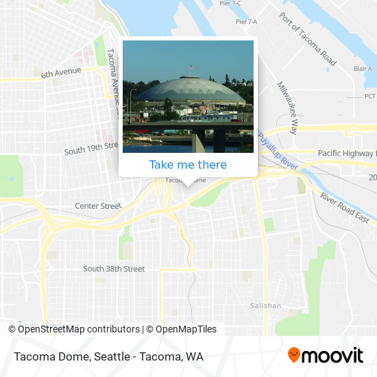 Tacoma Dome map