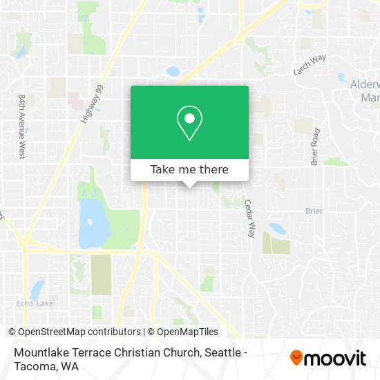 Mountlake Terrace Christian Church map