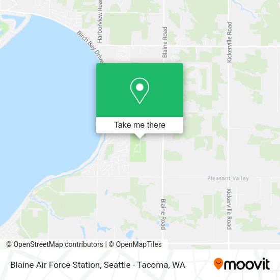 Blaine Air Force Station map