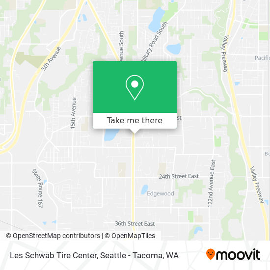 Les Schwab Tire Center map