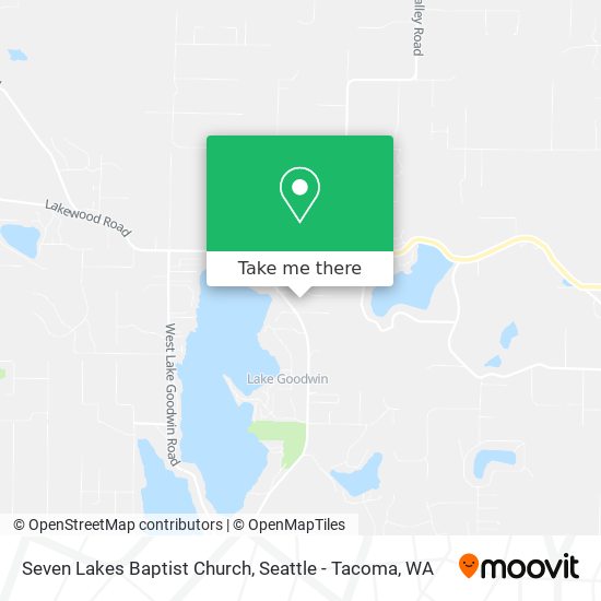 Seven Lakes Baptist Church map