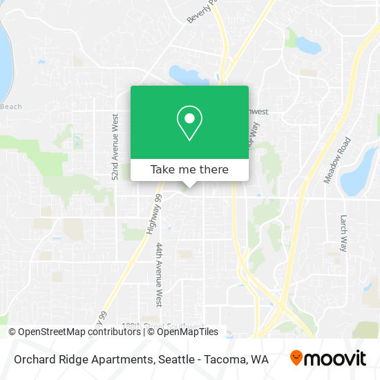 Orchard Ridge Apartments map