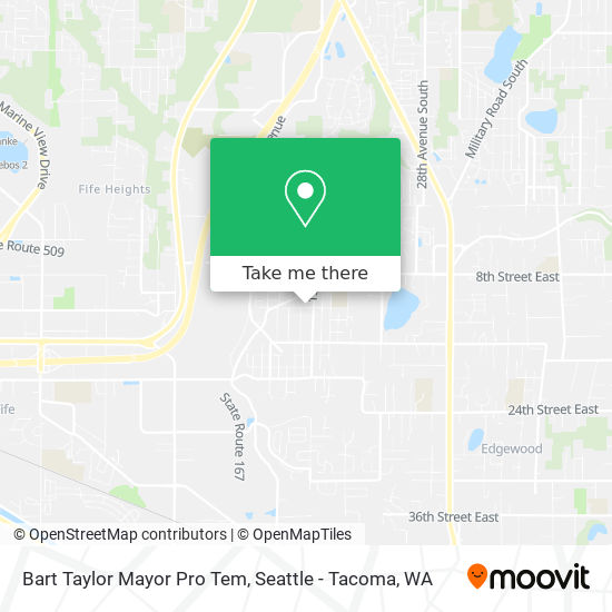 Mapa de Bart Taylor Mayor Pro Tem