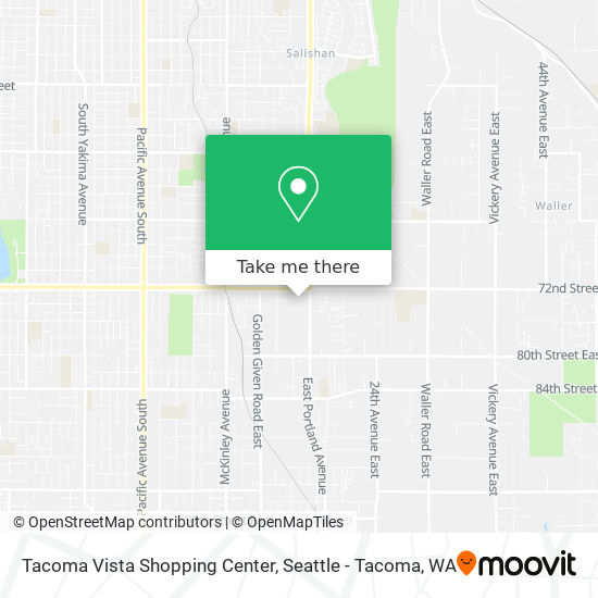 Mapa de Tacoma Vista Shopping Center