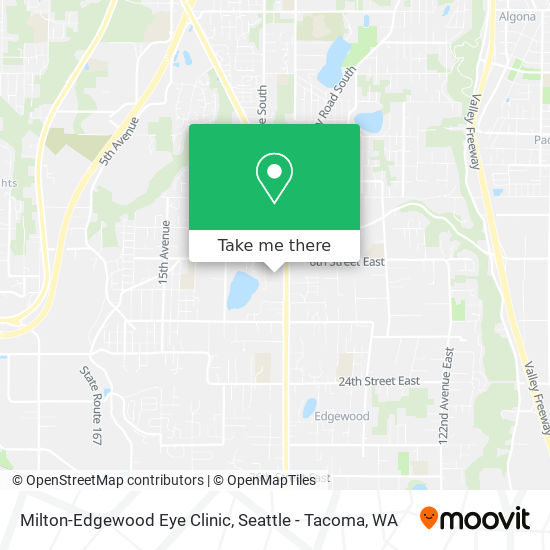 Milton-Edgewood Eye Clinic map