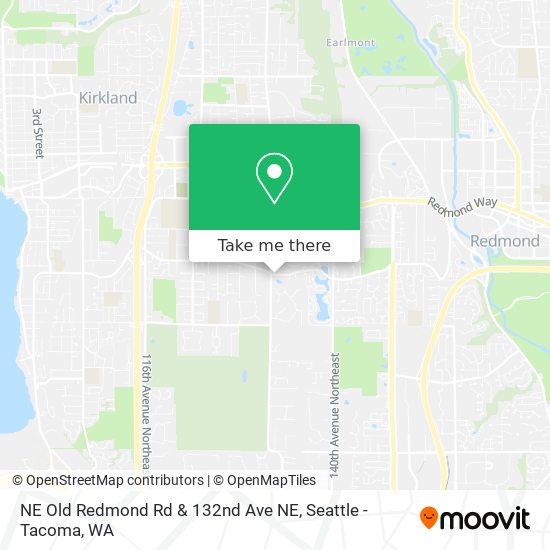 Mapa de NE Old Redmond Rd & 132nd Ave NE