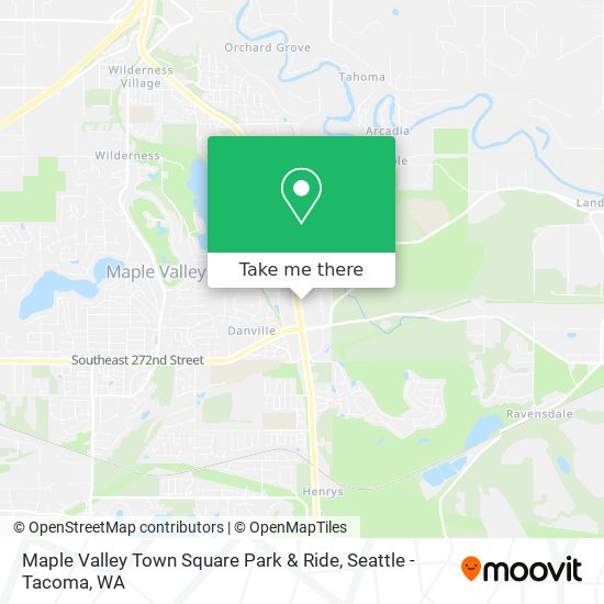 Maple Valley Town Square Park & Ride map