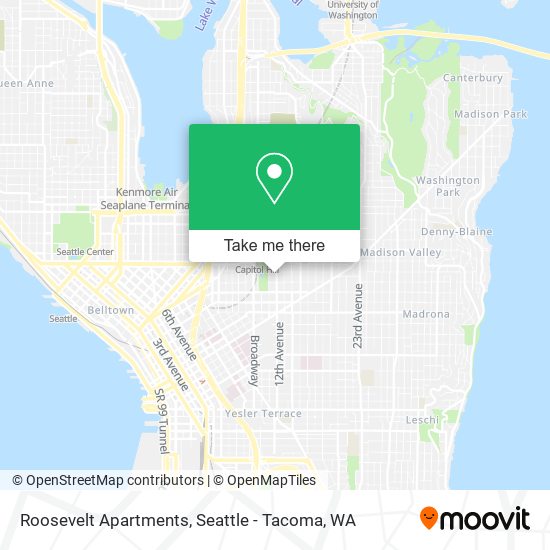 Mapa de Roosevelt Apartments