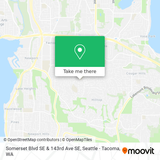 Mapa de Somerset Blvd SE & 143rd Ave SE