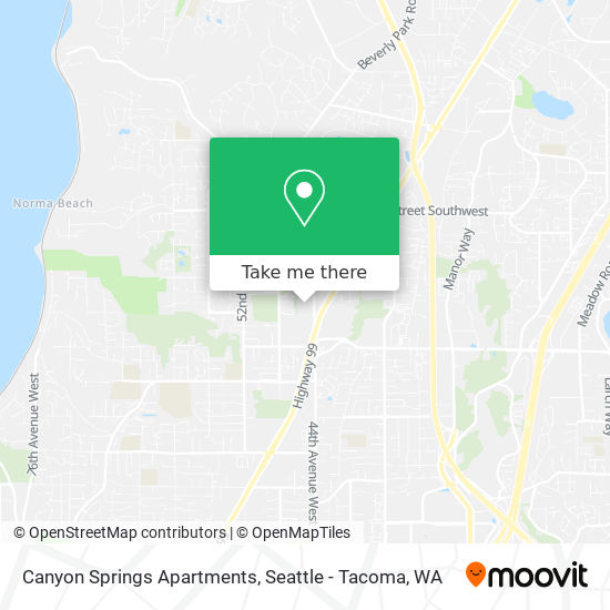 Mapa de Canyon Springs Apartments