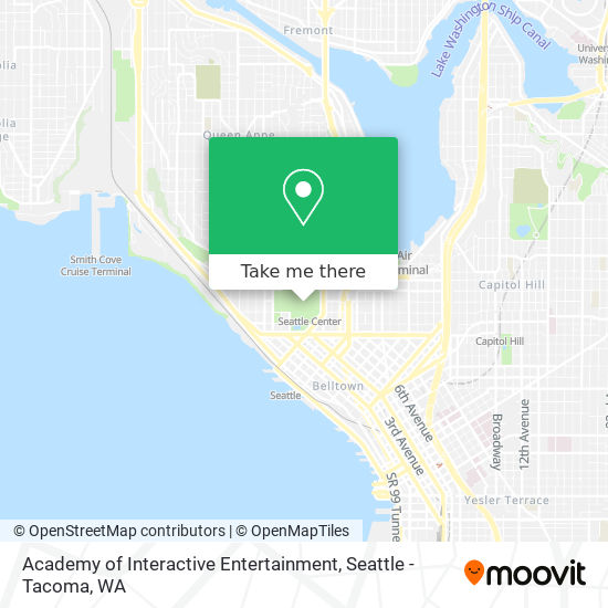 Mapa de Academy of Interactive Entertainment