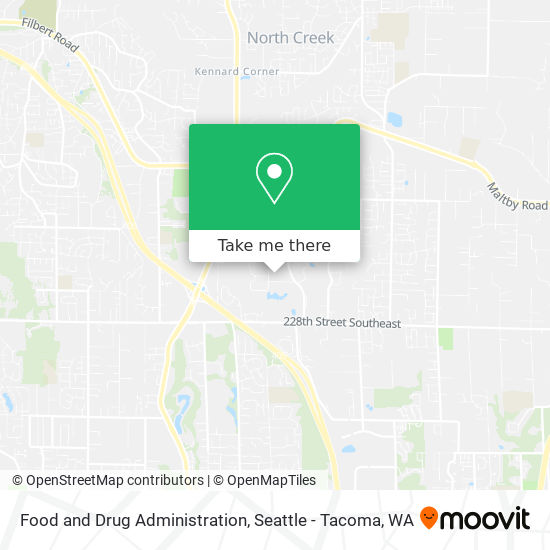 Food and Drug Administration map