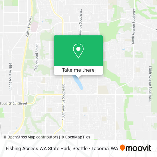 Fishing Access WA State Park map