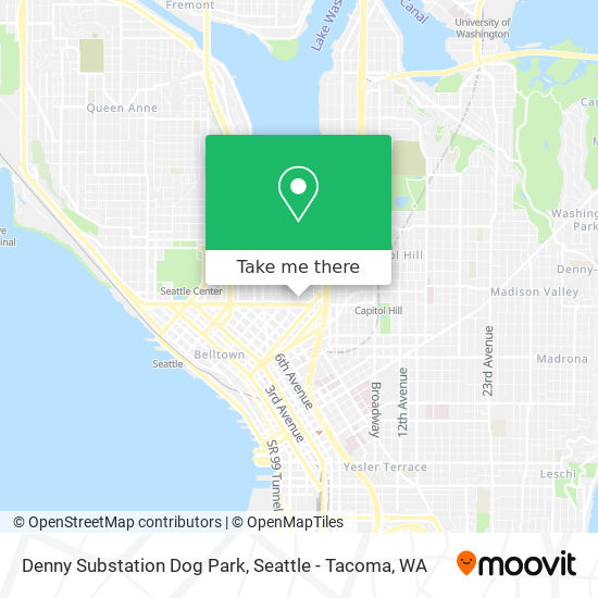 Denny Substation Dog Park map