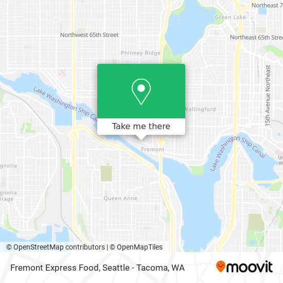 Mapa de Fremont Express Food