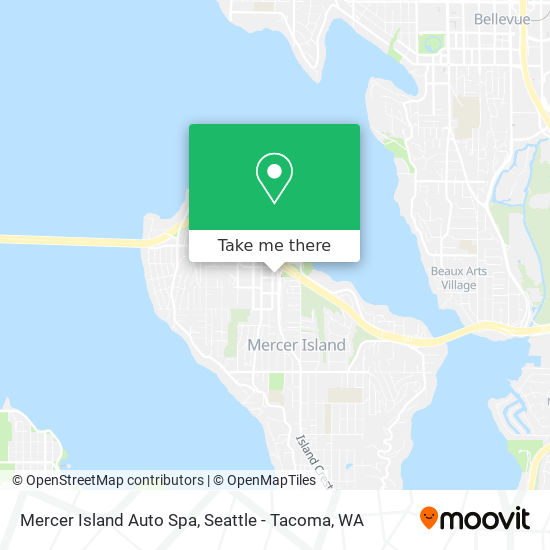 Mapa de Mercer Island Auto Spa