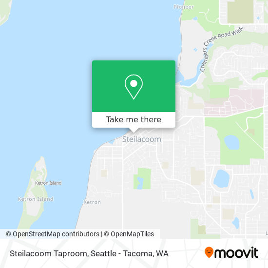 Steilacoom Taproom map