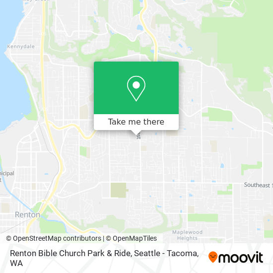 Renton Bible Church Park & Ride map