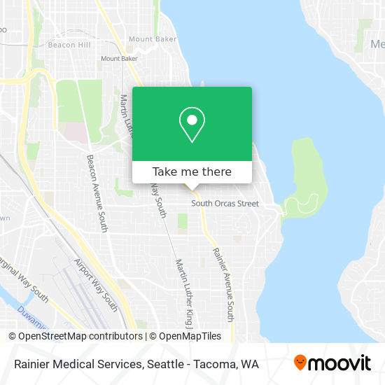 Rainier Medical Services map