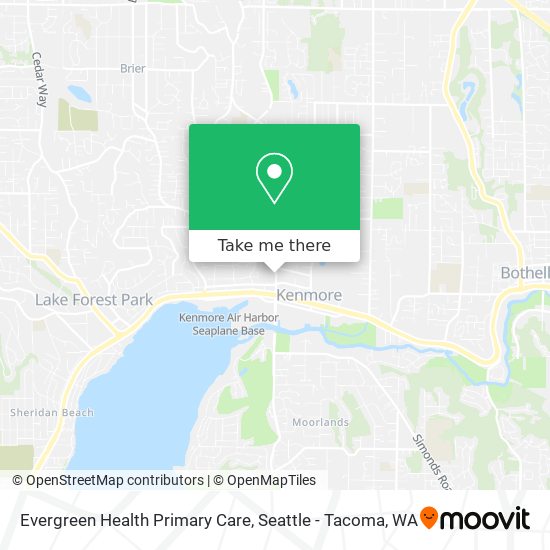 Evergreen Health Primary Care map