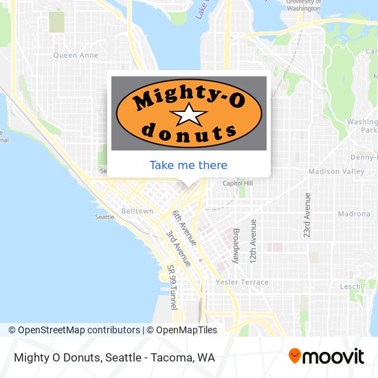 Mapa de Mighty O Donuts